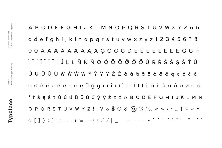 فونت انگلیسی مدرن Quinn - A minimal sans serif - 9
