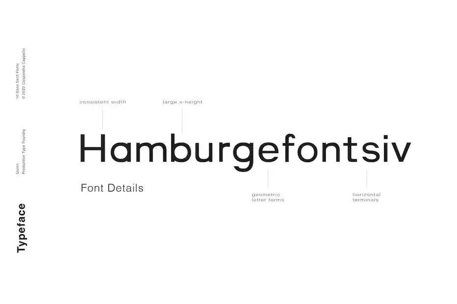 فونت انگلیسی مدرن Quinn - A minimal sans serif - 1