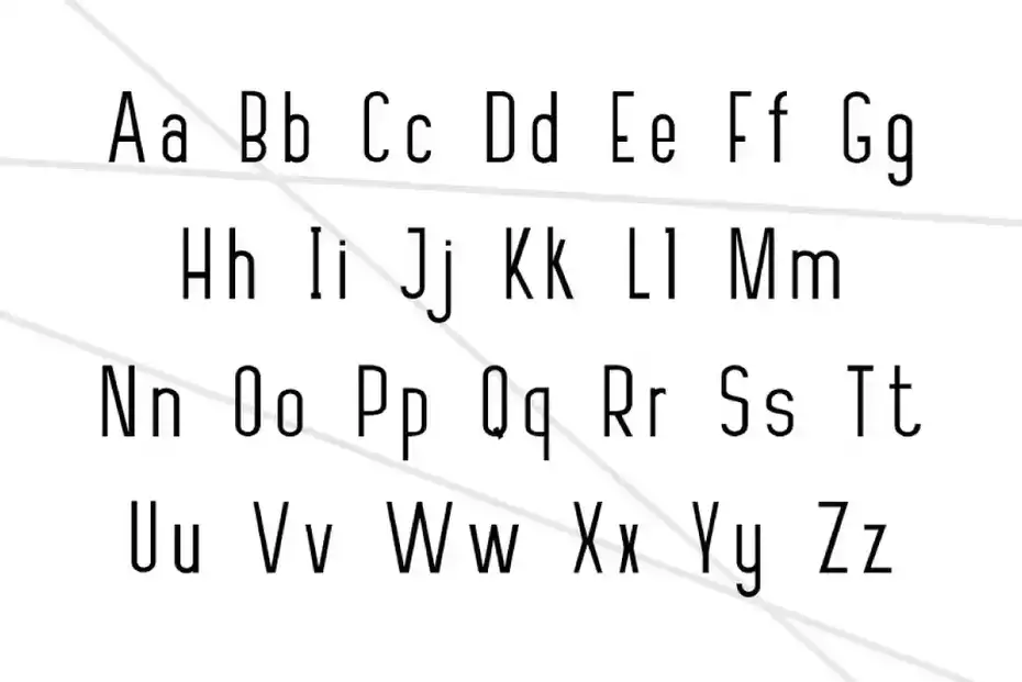 فونت انگلیسی ساده RAHMAH SANS - 5