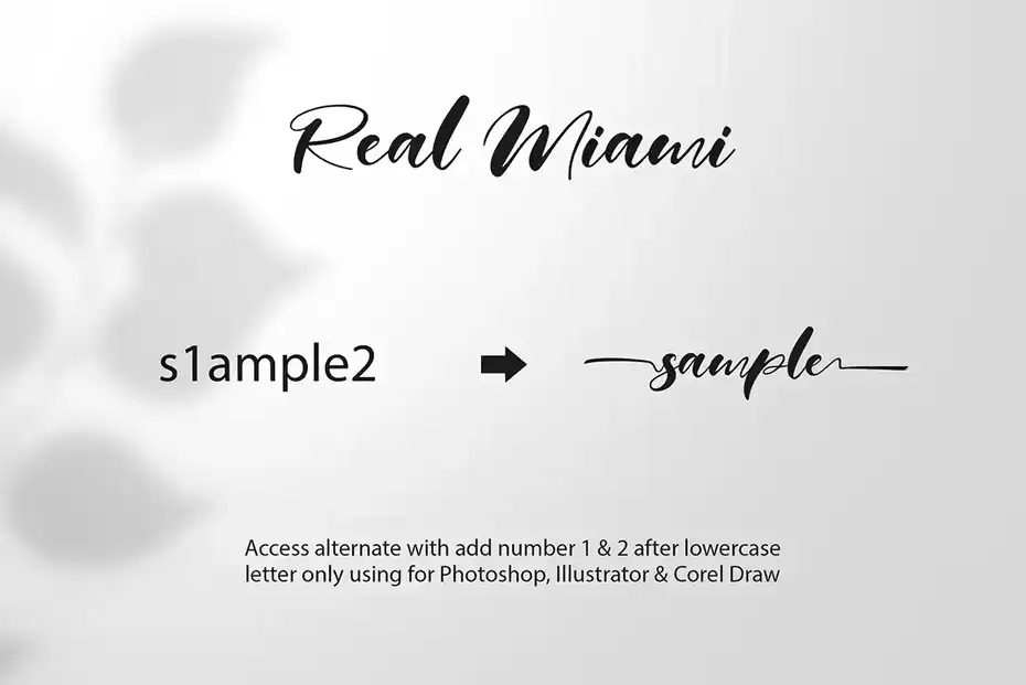 دانلود فونت انگلیسی دست نویس Real Miami Script - 8 فونت انگلیسی دست نویس Real Miami Script - 7