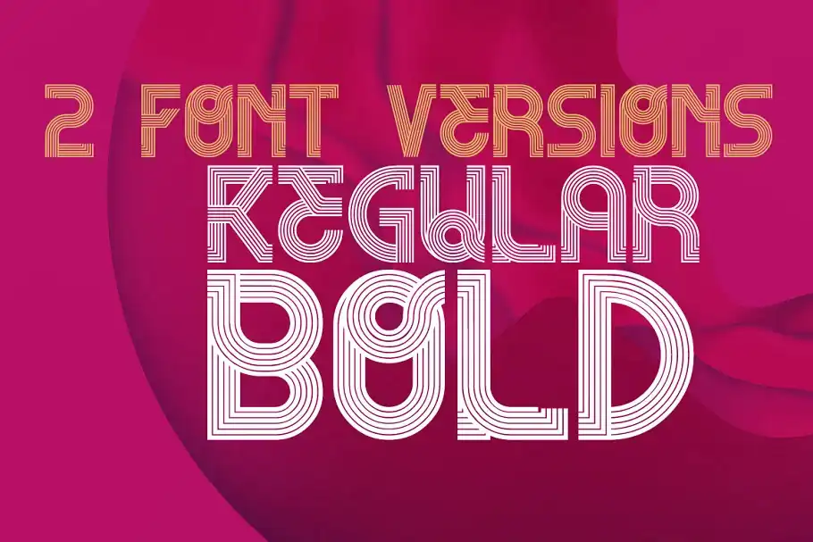 فونت انگلیسی هندسی Remaco - Display Font - 9