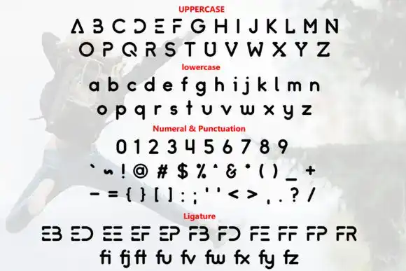 فونت انگلیسی گرافیکی Rilexs Font - 1
