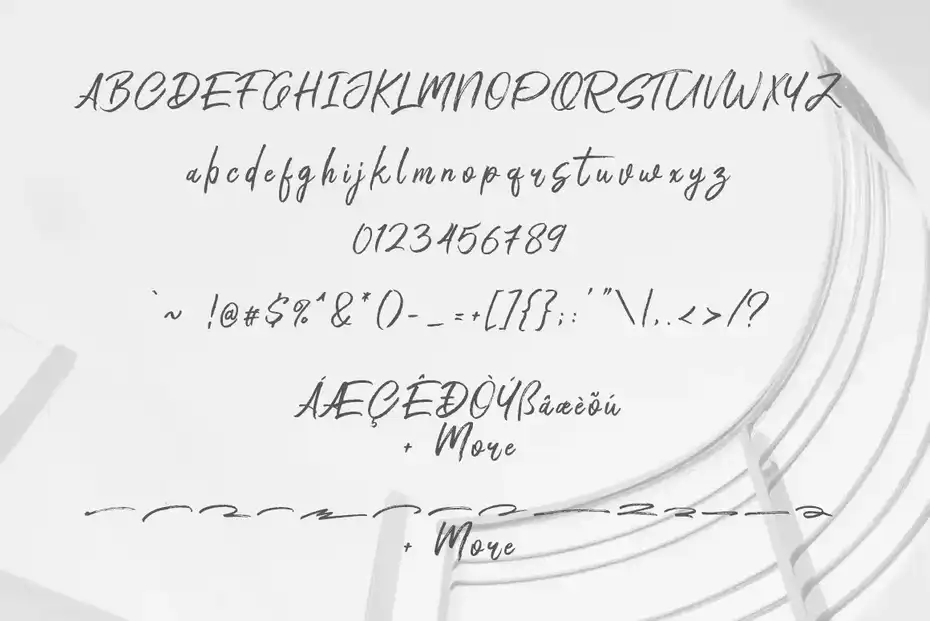 فونت انگلیسی به سبک امضا Rithem Signature - 5