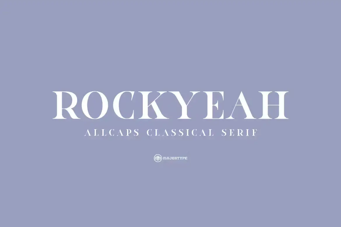 فونت انگلیسی کلاسیک Rockyeah Serif - 2