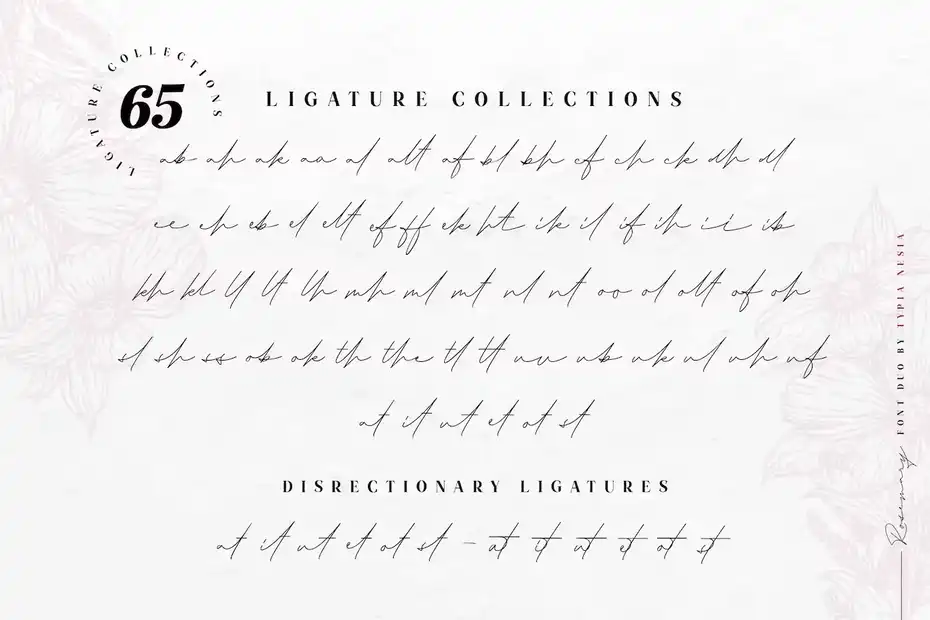 فونت انگلیسی به سبک امضا Rosemary Signature - 18