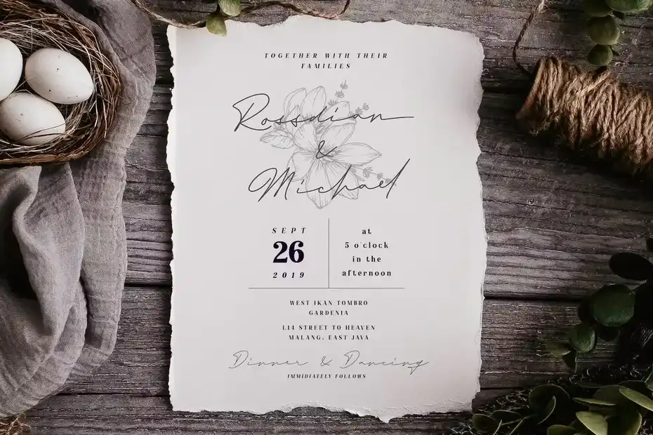فونت انگلیسی به سبک امضا Rosemary Signature - 12