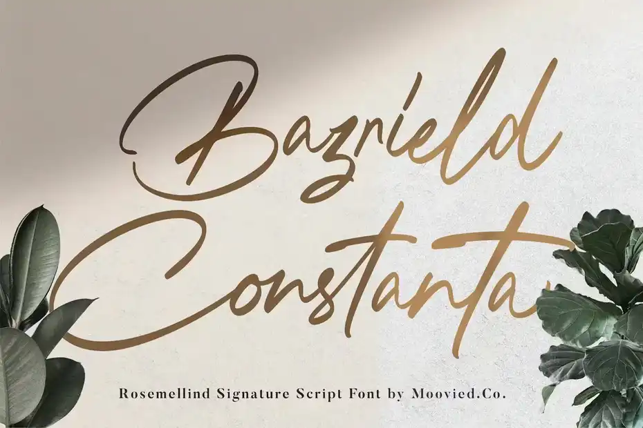 فونت انگلیسی به سبک امضا Rosemellind Signature - 5