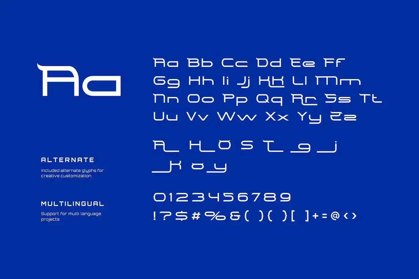 فونت انگلیسی مدرن Sagist - Modern Geometric Sans Serif Font - 8