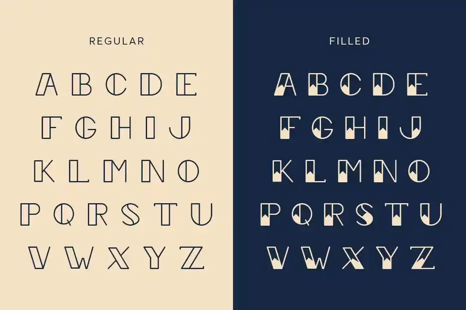 فونت انگلیسی Sailor Girl Font Duo - 3