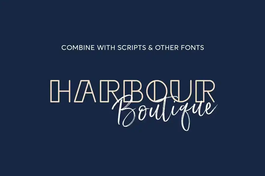 فونت انگلیسی Sailor Girl Font Duo - 7