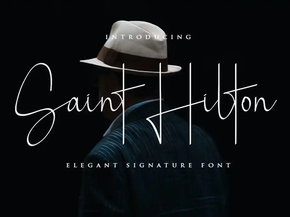 فونت انگلیسی دست نویس Saint Hilton Font - 1