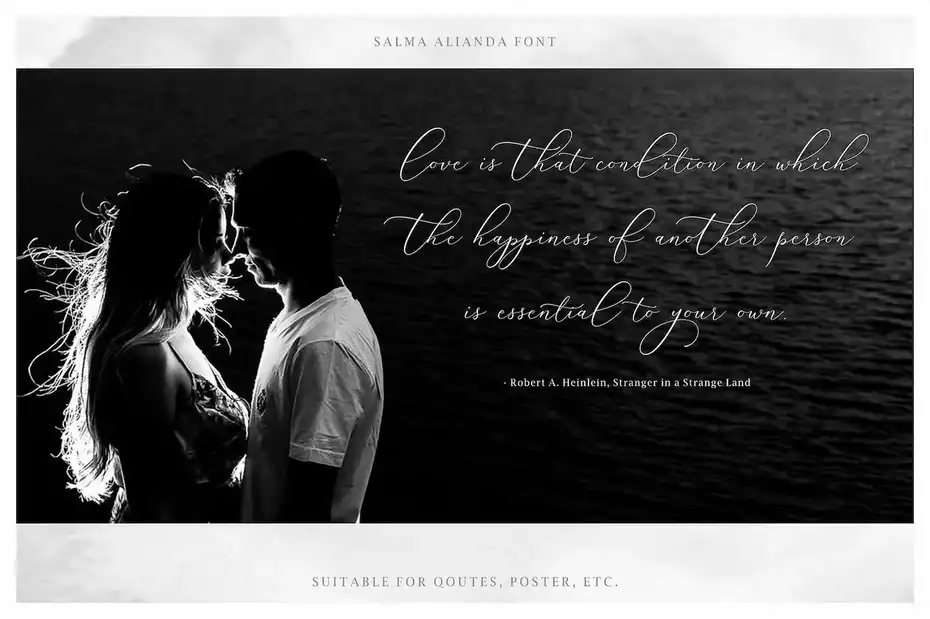 فونت انگلیسی پیوسته Salma Alianda - Elegant Font Script - 3