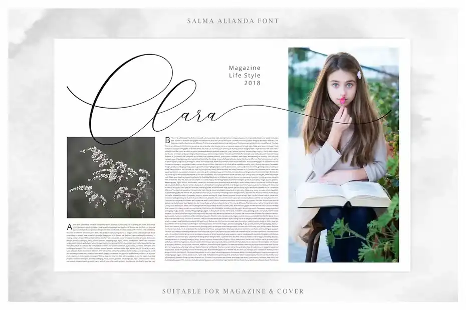 فونت انگلیسی پیوسته Salma Alianda - Elegant Font Script - 13