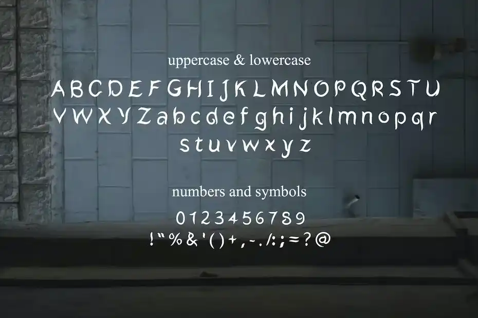 فونت انگلیسی ترسناک Satire - Scary Font - 3