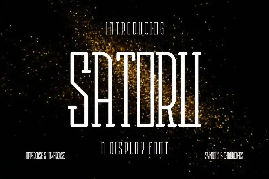 فونت انگلیسی مدرن Satoru - 7