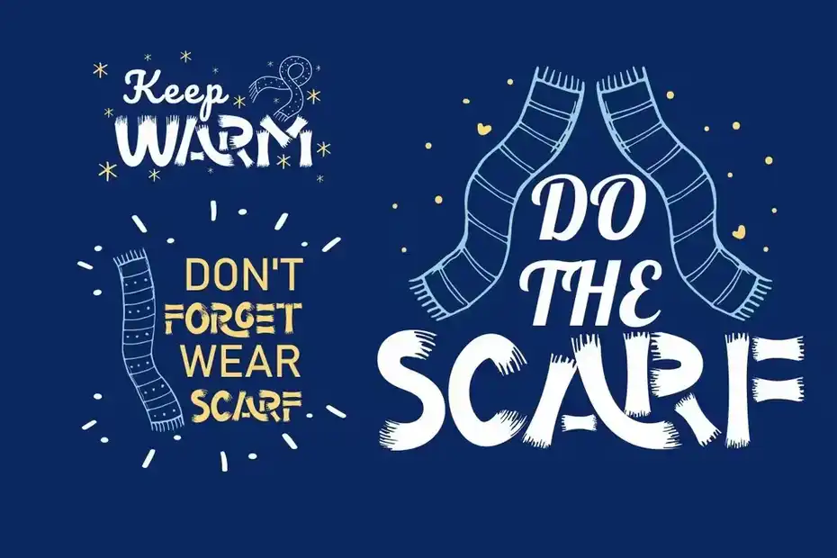 فونت انگلیسی فانتزی Scarf Bandana - Display Font - 13