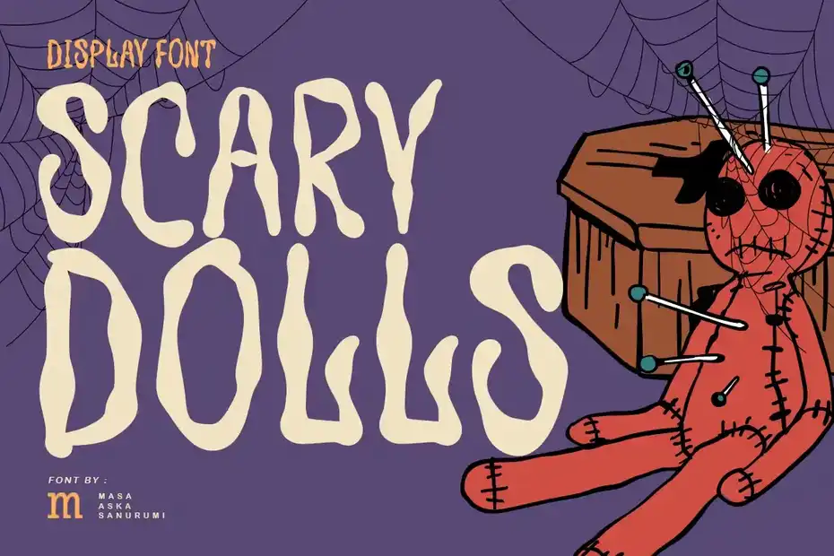 فونت انگلیسی ترسناک Scary Dolls | A Display Font - 17