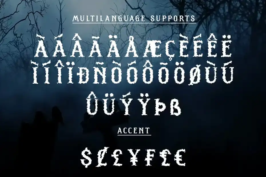 فونت انگلیسی ترسناک SCARY NIGHT - 1