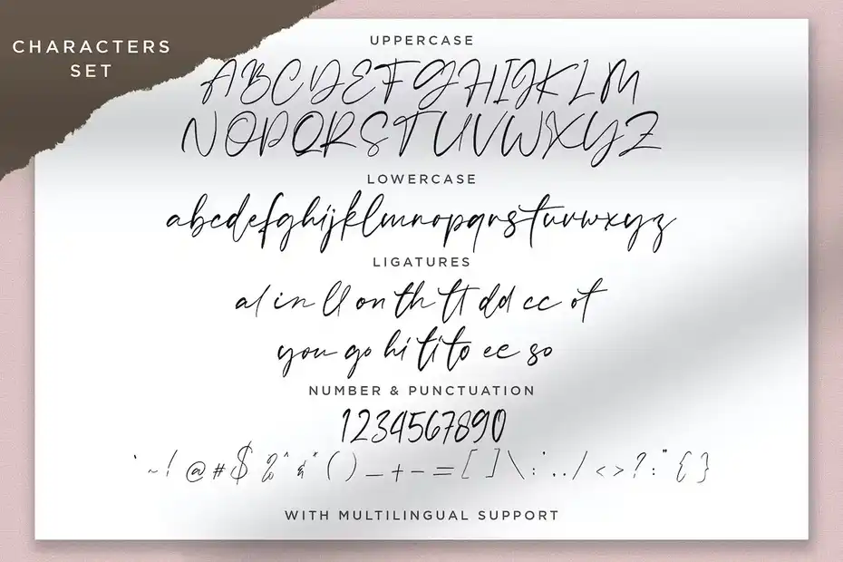 فونت انگلیسی دست نویس Sellviny - Handwritten Font - 17