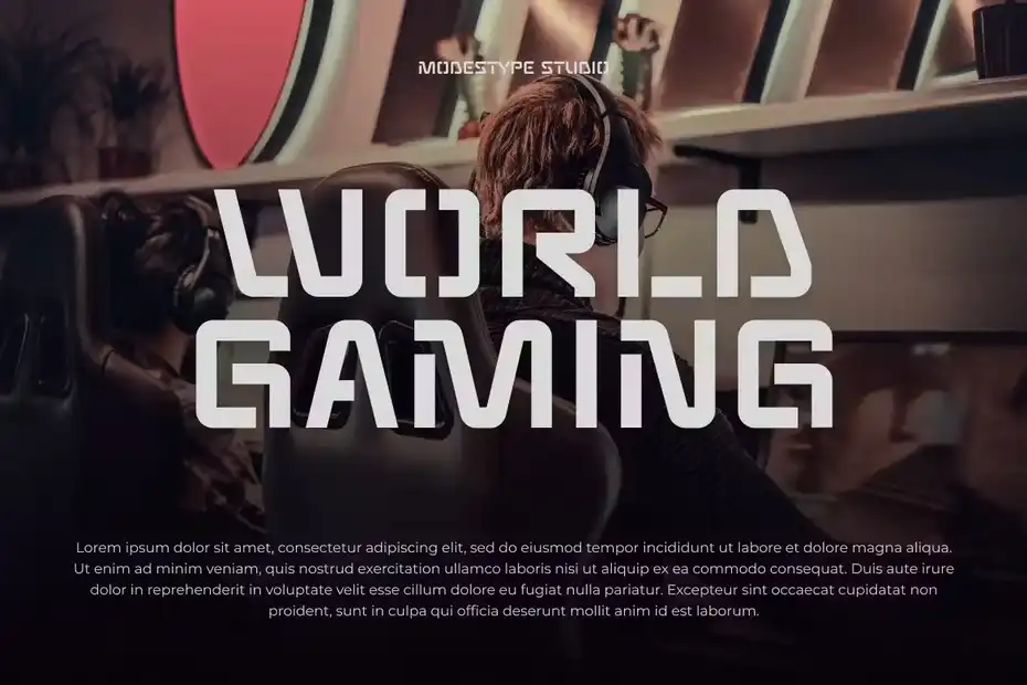 فونت انگلیسی گیمینگ SEQUENCES - Gaming Font - 11