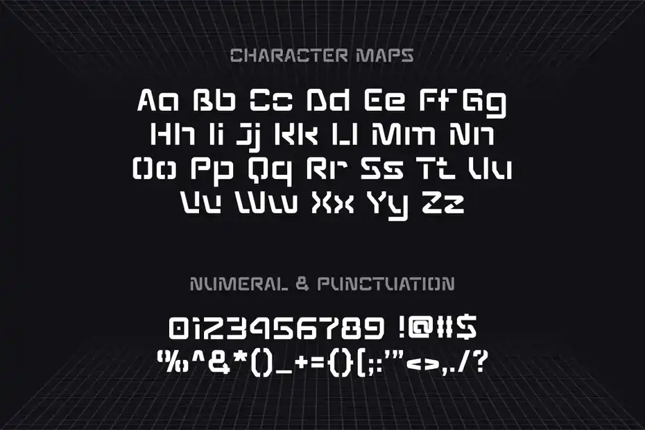 فونت انگلیسی گیمینگ SEQUENCES - Gaming Font - 17