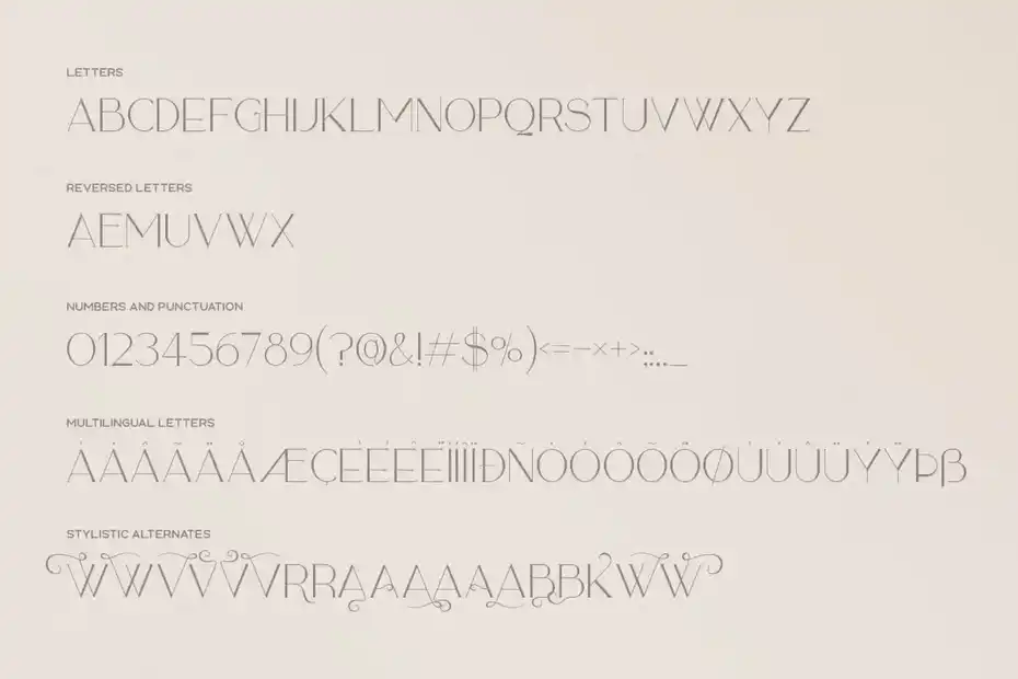 فونت انگلیسی Sequoia Typeface - 3