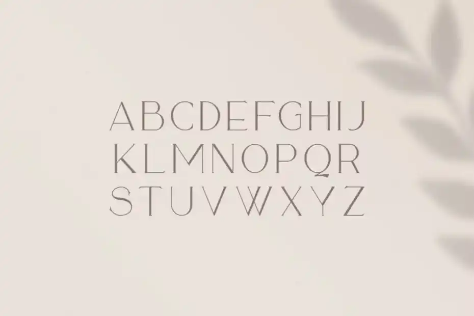 فونت انگلیسی Sequoia Typeface - 7