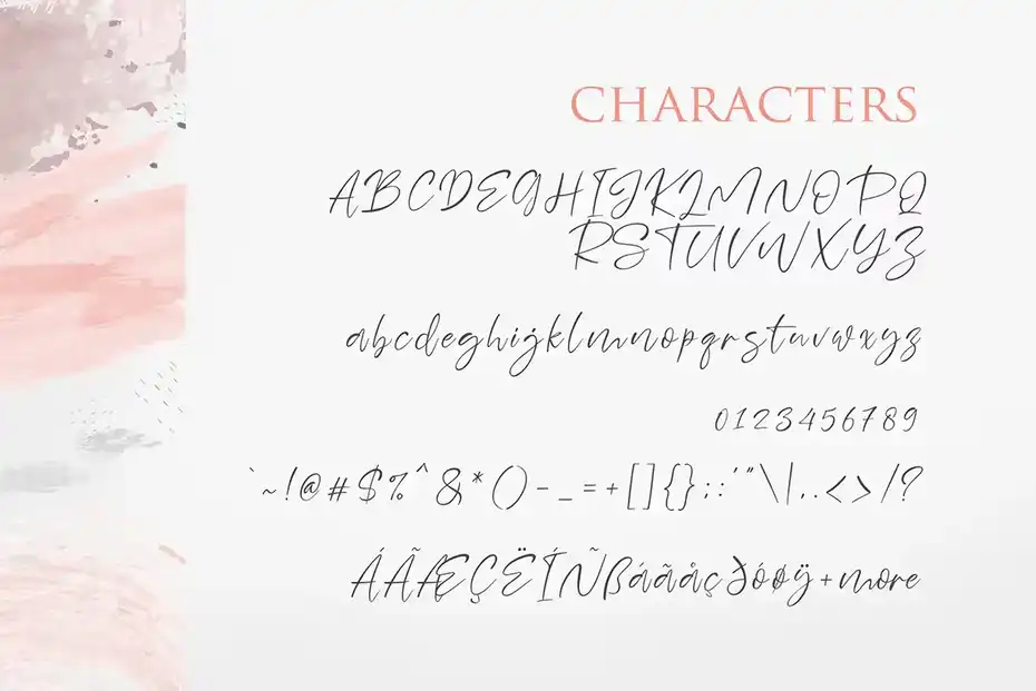 فونت انگلیسی دست نویس Sheenaz Script - 3