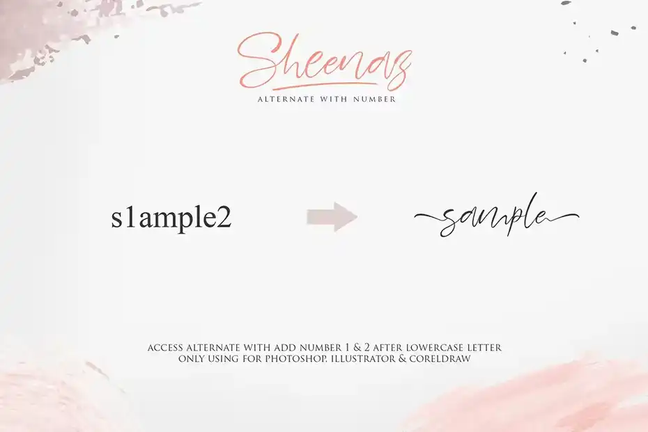فونت انگلیسی دست نویس Sheenaz Script - 11