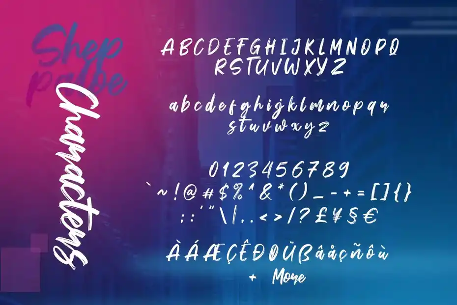 فونت انگلیسی دست نویس Sheppaloe Font - 11