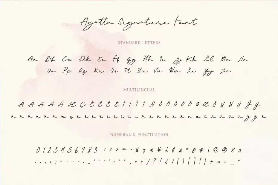 فونت انگلیسی به سبک امضا Signature Font - 7