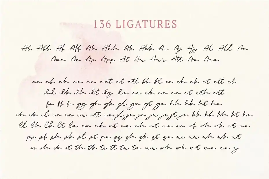 فونت انگلیسی به سبک امضا Signature Font - 9
