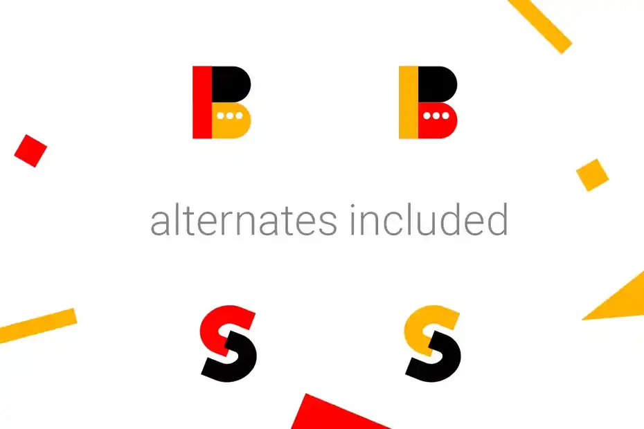 فونت انگلیسی هندسی Simbox| the color geometric font - 7