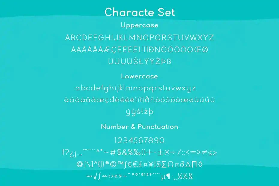 فونت انگلیسی ساده Simple Sans Family Font - 9