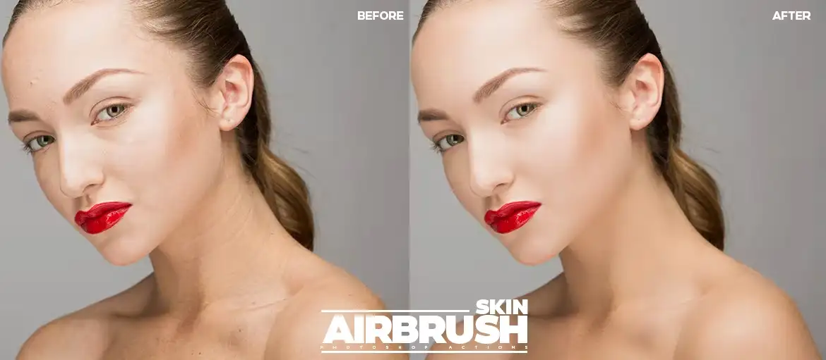 اکشن فتوشاپ روتوش پوست Skin AirBrush Photoshop Actions - 2