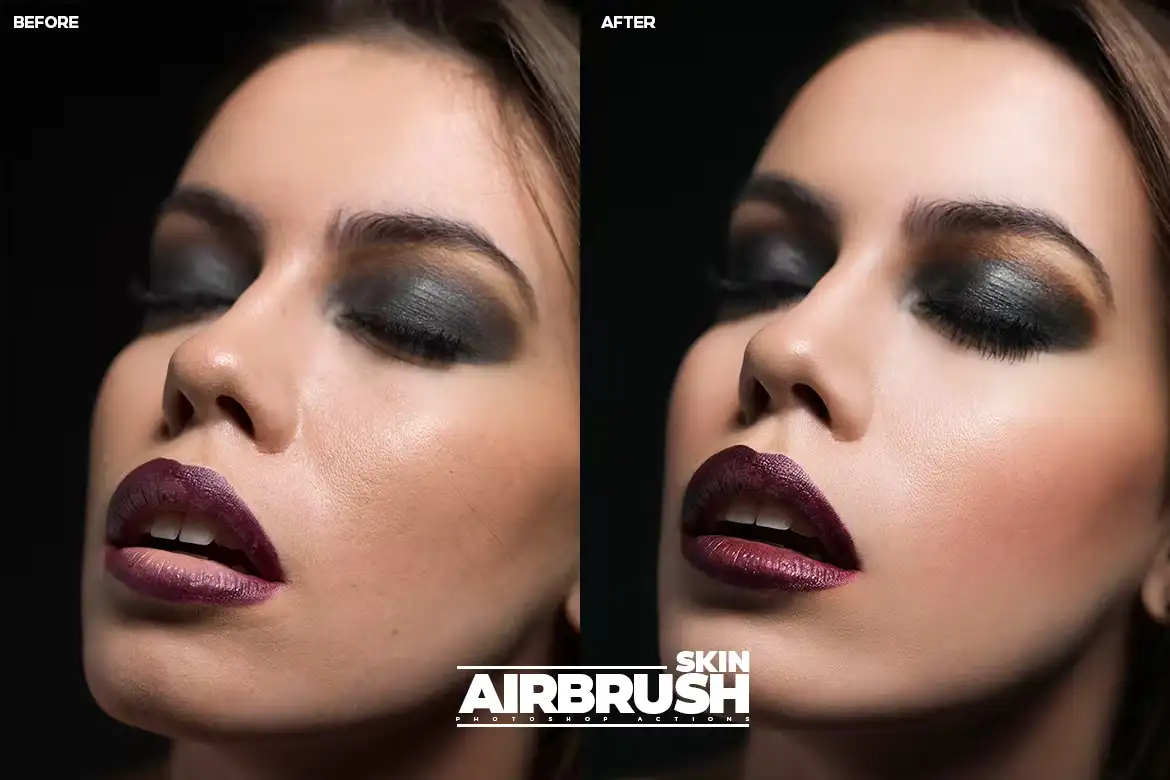 اکشن فتوشاپ روتوش پوست Skin AirBrush Photoshop Actions - 6