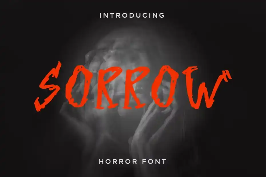 فونت انگلیسی ترسناک Sorrow - Horror Font - 1