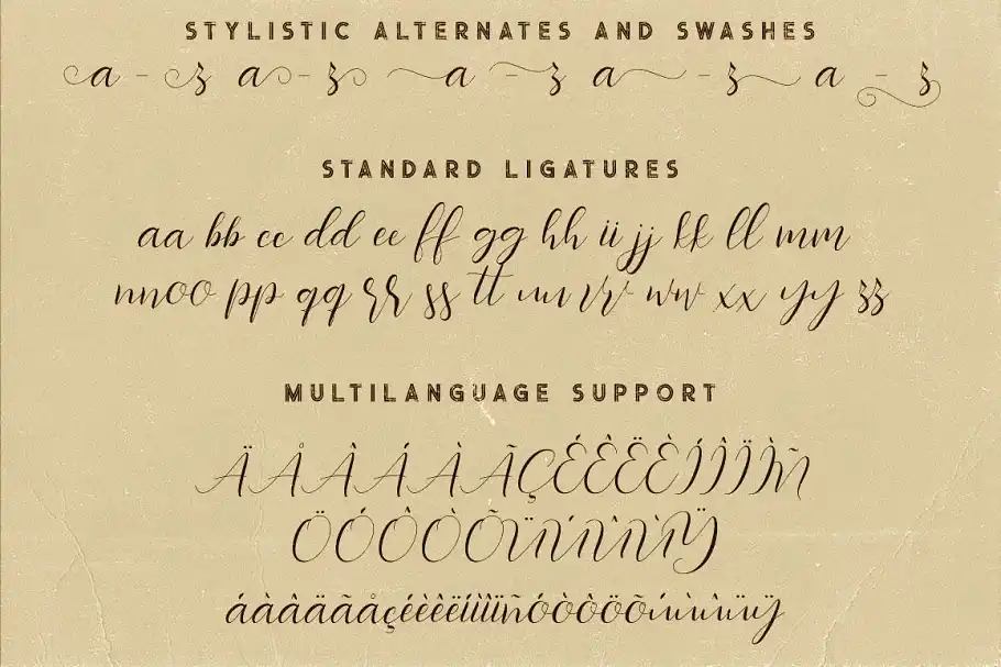 فونت انگلیسی دست نویس Southlove Script Font - 11
