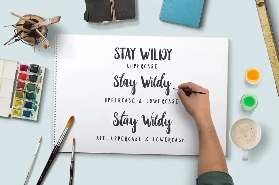 فونت انگلیسی دست نویس Stay Wildy - 1