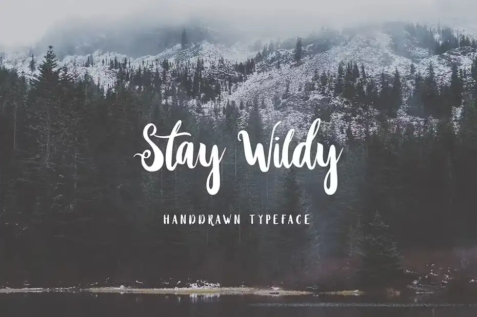 فونت انگلیسی دست نویس Stay Wildy - 7