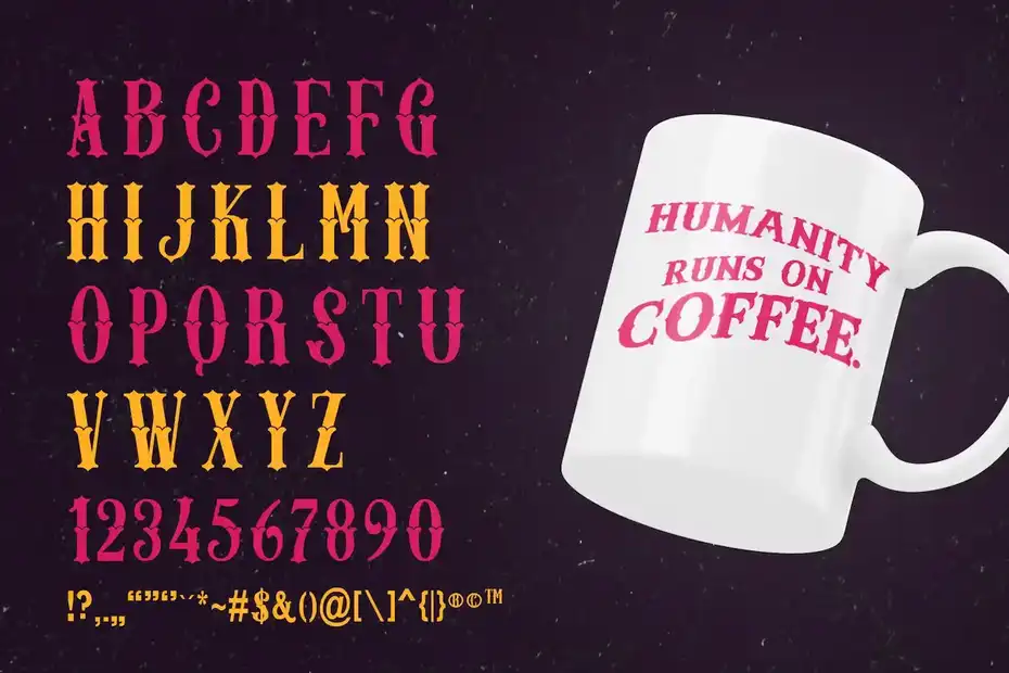 فونت انگلیسی تاتو STRATES VINTAGE TATTOO FONT - 3
