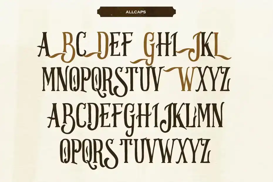 فونت انگلیسی کلاسیک Strongwill Typeface - 11