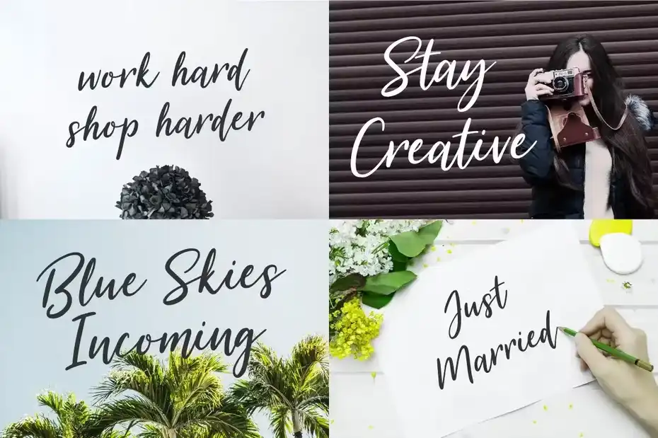 فونت انگلیسی دست نویس Summer Festival Typeface - 1