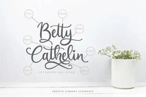 فونت انگلیسی Sweetie Almeera Font - 13