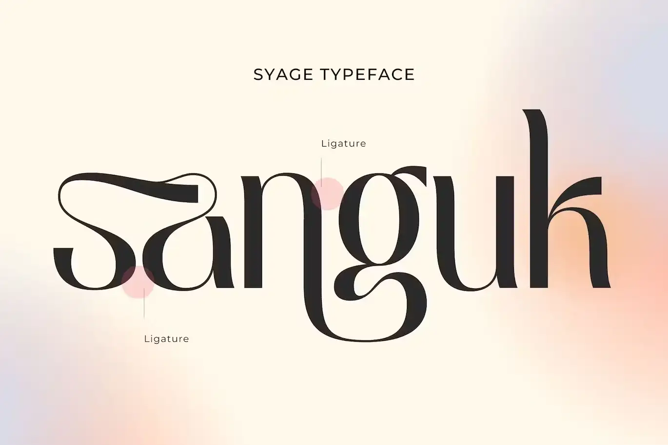 فونت انگلیسی لوگو Syage - Logo font - 4