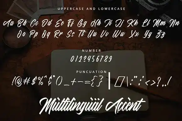 فونت انگلیسی دست نویس The Mighty Major Font - 7