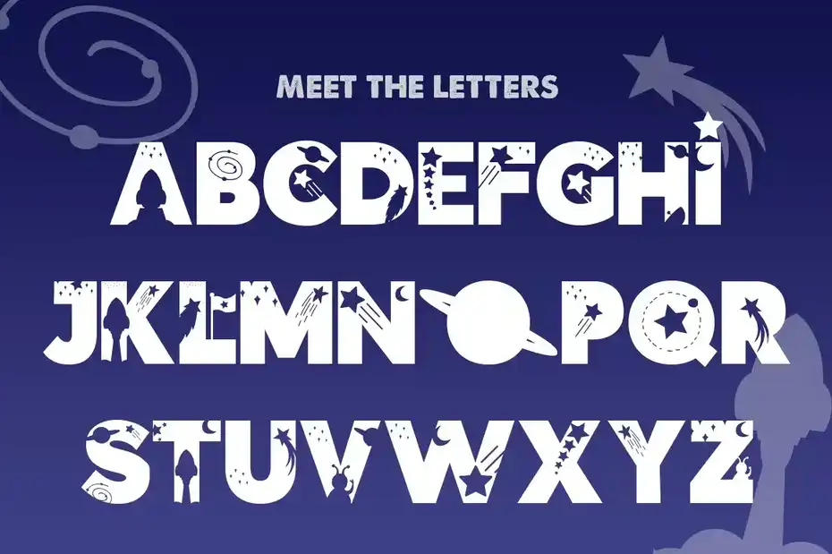 دانلود فونت فضایی فانتزی The Space Font