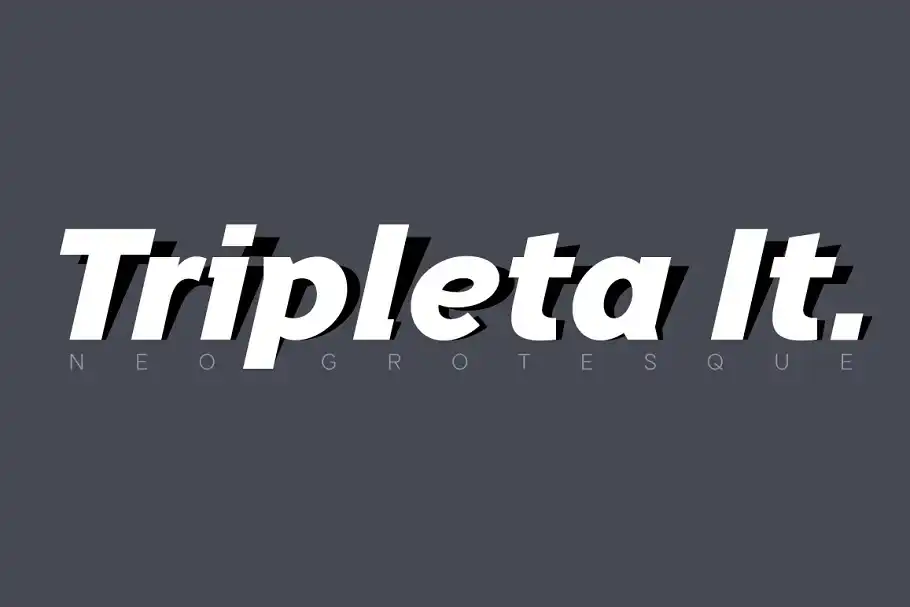 فونت انگلیسی Tripleta Grotesk - 3