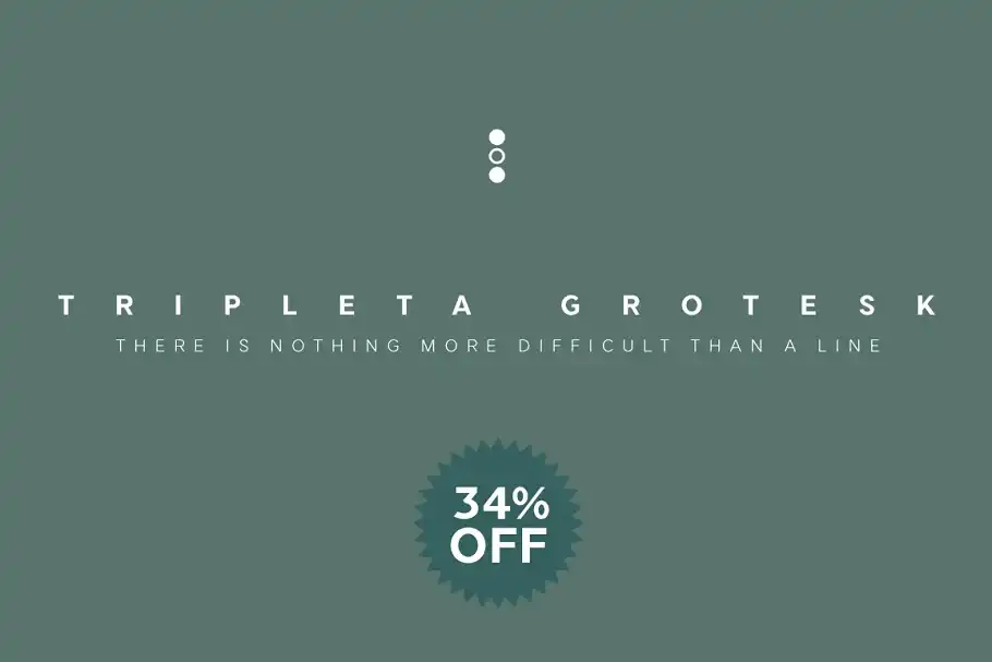 فونت انگلیسی Tripleta Grotesk - 11