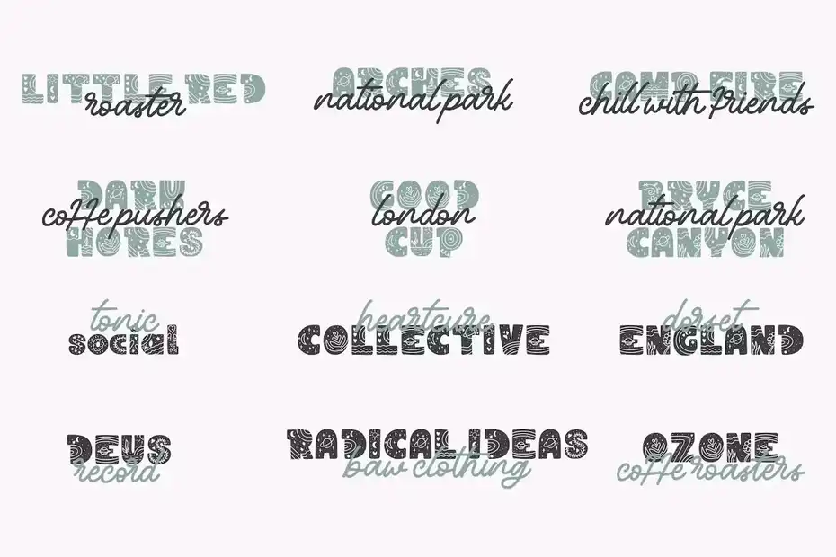 فونت انگلیسی طرح دار Unicosmo Decorative Sans Font Duo - 15